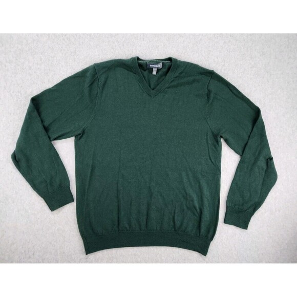 Bonobos Other - Bonobos Sweater Mens Large‎ Green Extra Fine Thin Merino Wool V-neck Long Sleeve